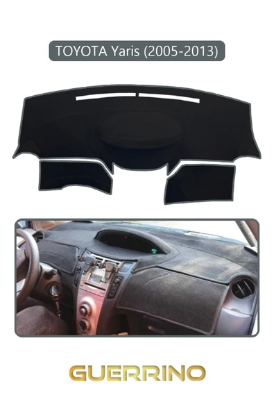 NEYA  TOYOTA Yaris (2005-2013)TORPİDO KORUMA HALISI GRİ KENAR ürün görseli 1