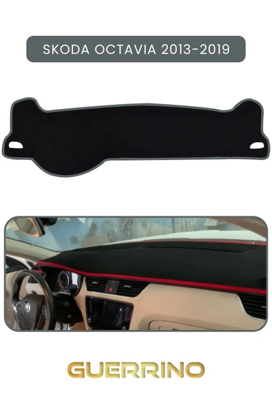 NEYA  SKODA Octavia (2013-2019)TORPİDO KORUMA HALISI GRİ KENAR ürün görseli 1