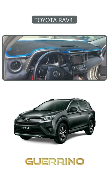 NEYA  TOYOTA RAV4 TORPİDO KORUMA HALISI GRİ KENAR - 1