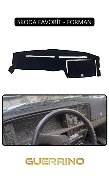 NEYA  SKODA FAVORİT - FORMANTORPİDO KORUMA HALISI SİYAH KENAR ürün görseli 1