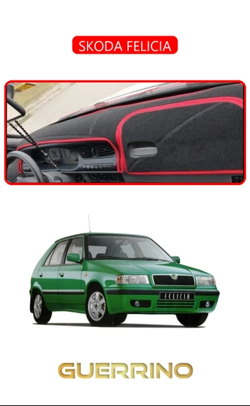 NEYA  SKODA FELICIATORPİDO KORUMA HALISI KIRMIZI KENAR - 1