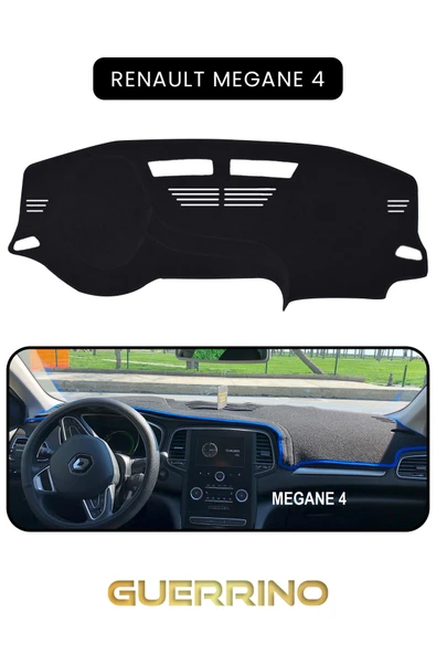 NEYA  RENAULT Megane 4 TORPİDO KORUMA HALISI SİYAH KENAR ürün görseli 1