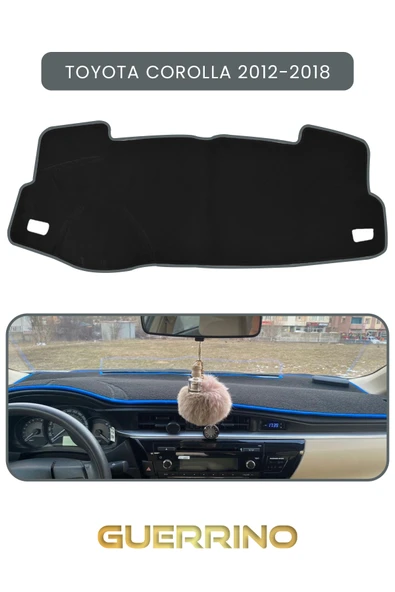 NEYA  TOYOTA Corolla (2012-2018)TORPİDO KORUMA HALISI GRİ KENAR ürün görseli 1