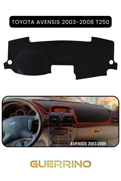 NEYA  TOYOTA Avensis (2003-2008) t250TORPİDO KORUMA HALISI SİYAH KENAR ürün görseli 1