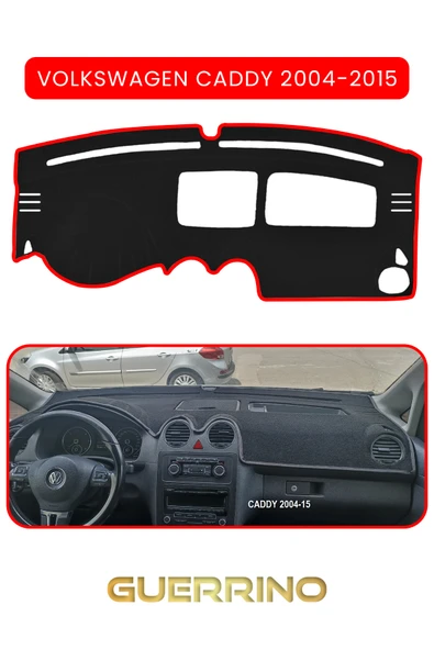 NEYA  VOLKSWAGEN Caddy (2004-2015 )TORPİDO KORUMA HALISI KIRMIZI KENAR - 1