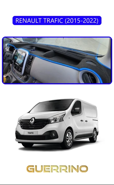 NEYA  RENAULT TRAFIC (2015-2022)TORPİDO KORUMA HALISI MAVİ KENAR