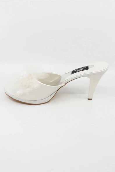 G&C Kadın Güllü Platform Gelin Çeyiz Ev Terliği - 9