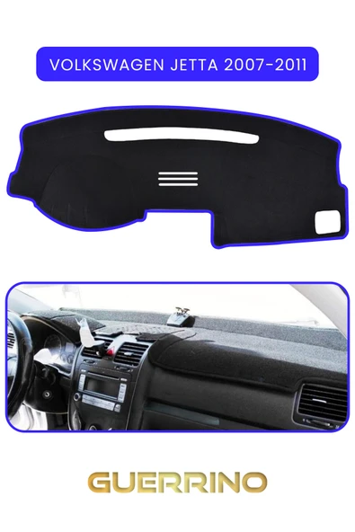 NEYA  VOLKSWAGEN Jetta (2007-2011)TORPİDO KORUMA HALISI MAVİ KENAR ürün görseli 1