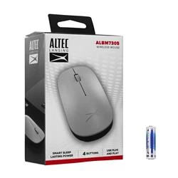 Altec Lansing ALBM7305 Gümüş 2.4GHz USB 1600DPI Alkalin Pilli Kablosuz Mouse - Resim 4