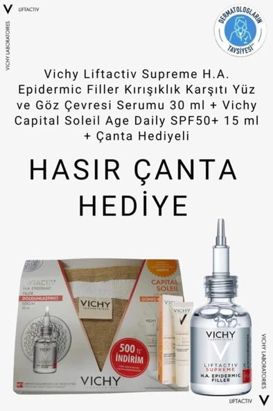 Vichy Liftactiv Supreme H.A. Epidermic Filler Serum 30 Ml- Capital Soleil UV-Age Daily Spf 50 15 Ml ürün görseli 1