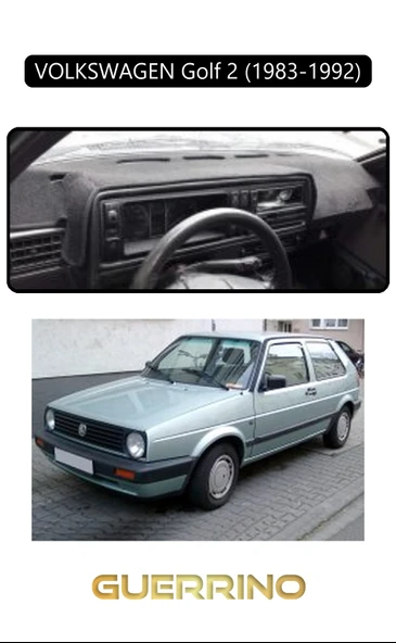 NEYA  VOLKSWAGEN Golf 2(1983-1992)TORPİDO KORUMA HALISI SİYAH KENAR - 1