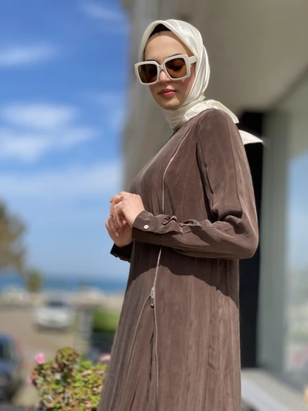 Misswhence Fermuarlı İpek Elbise 35800 - 24