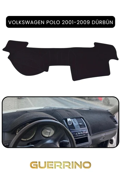 NEYA  VOLKSWAGEN Polo (2001-2009) DÜRBÜN  TORPİDO KORUMA HALISI SİYAH KENAR ürün görseli 1