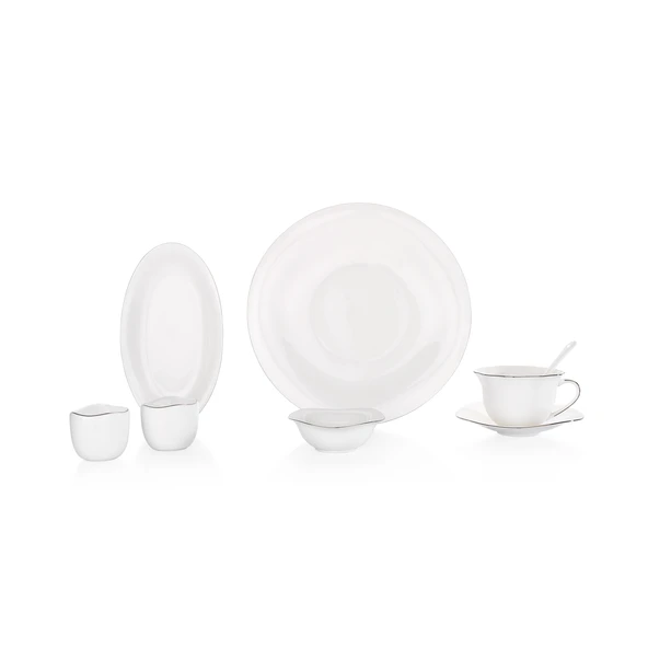 Schafer Superfine Bone Elixir Kahvaltı Takımı 32 Parça-Platin - 4