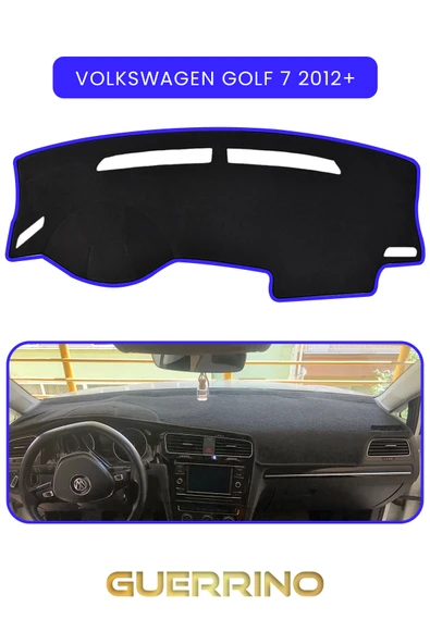 NEYA  VOLKSWAGEN Golf 7 (2012+)TORPİDO KORUMA HALISI MAVİ KENAR - 1
