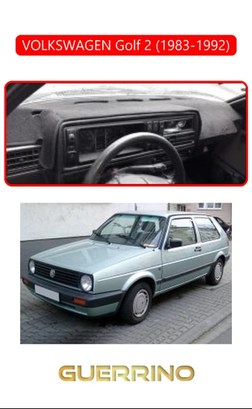 NEYA  VOLKSWAGEN Golf 2(1983-1992)TORPİDO KORUMA HALISI KIRMIZI KENAR - 1