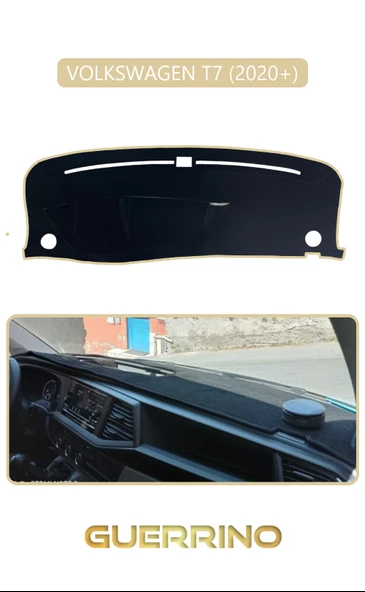 NEYA  VOLKSWAGEN T7 (2020+)TORPİDO KORUMA HALISI BEJ KENAR ürün görseli 1