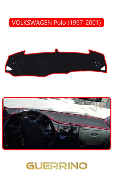 NEYA  VOLKSWAGEN Polo (1997-2001)TORPİDO KORUMA HALISI KIRMIZI KENAR - 1