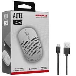 Altec Lansing ALBM7422 Beyaz 2.4GHz Şarj Edilebilir Tek Renkli 1600DPI Optik Kablosuz Mouse - 4