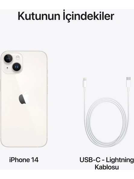 Apple iPhone 14 128 GB Yıldız Işığı - 3