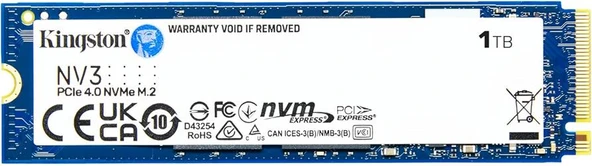 Kingston 1TB NV3 M.2 2280 NVMe SSD | PCIe 4.0 Gen 4x4 | Up to 6000 MB-s | SNV3S-1000G - 7