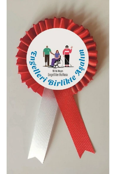 yıldızkurdelaankara 10 16 MAYIS ENGELLİLER HAFTASI SATEN KOKART ROZET ürün görseli