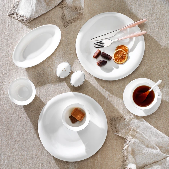 Schafer Superfine Bone Elixir Kahvaltı Takımı 32 Parça-Platin