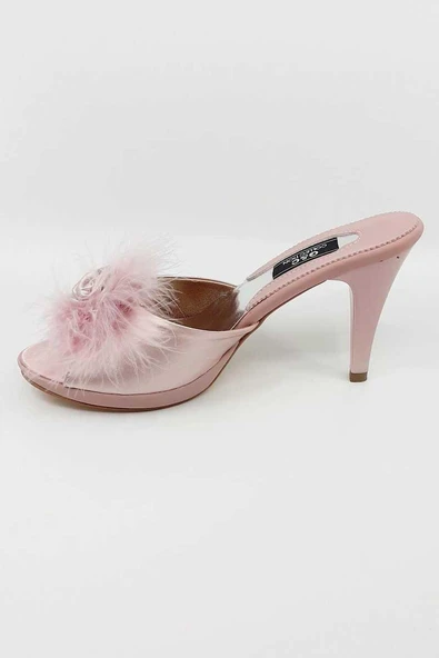 G&C Kadın Güllü Platform Gelin Çeyiz Ev Terliği - 4