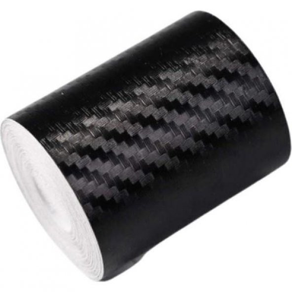 Siyah Karbon Kaplama Şerit Çıta Kaplama Folyosu 6 cm x 5 Metre
