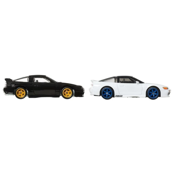 1:64 Hot Wheels Premium Car Culture 2'li Paket 96 Nissan 180sx Type X & Nissan Sileighty HBL96 - JBK96 - 3