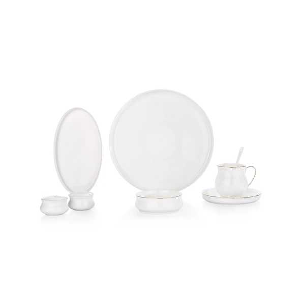 Schafer Superfine Bone Lumiere Kahvaltı Takımı 32 Parça Gold - 4