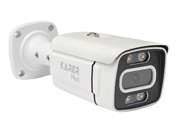Karer Plus B251-WP 5MP Metal Kasa Sesli Kayıtlı Gece Renkli Güvenlik Kamera - 2