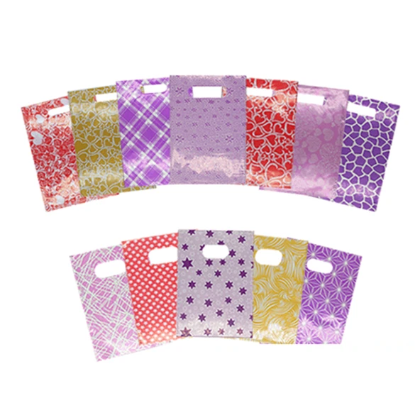 Mini poşet baskılı taşıma torbası Beyaz eczacı alış verış poşeti 20x30cm 100 adet - 3