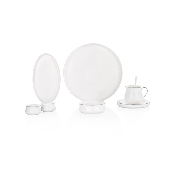 Schafer Superfine Bone Lumiere Kahvaltı Takımı 32 Parça Platin - 4
