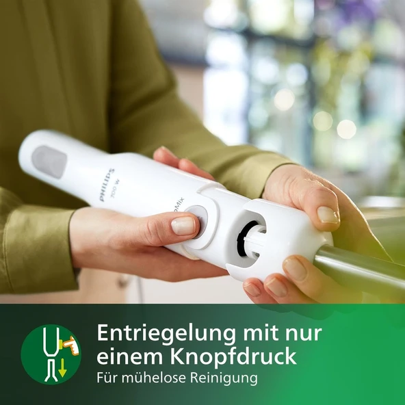 Philips HR2534/00 Blender, 650W, Paslanmaz Çelik Karıştırma Çubuğu, Beyaz - Resim 4