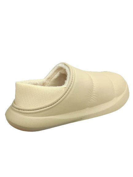 Deepout Paraşüt Kapalı İçi Yünlü Unisex Kışlık Ev Terliği Bej - 4
