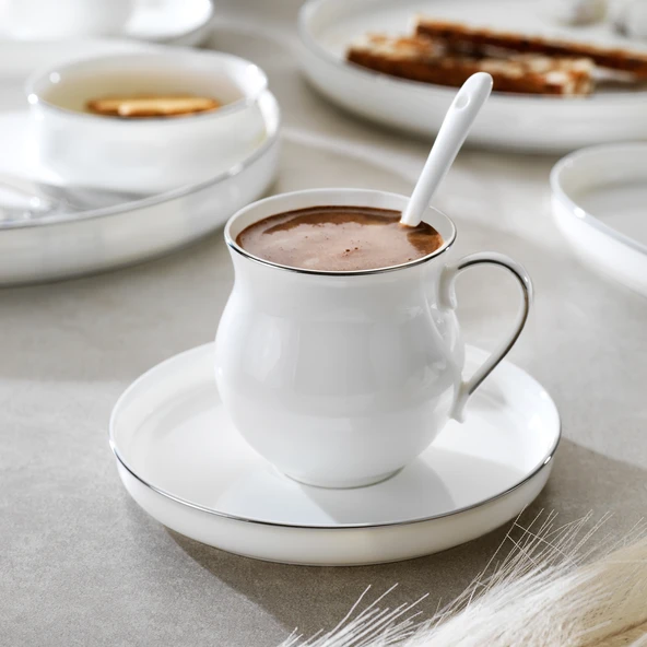 Schafer Superfine Bone Lumiere Kahvaltı Takımı 32 Parça Platin - 3