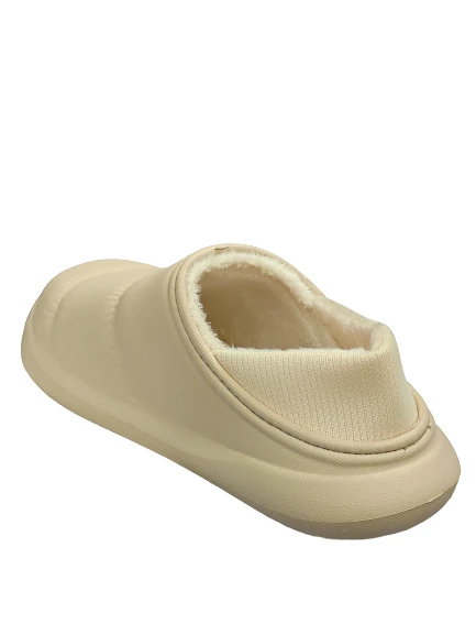 Deepout Paraşüt Kapalı İçi Yünlü Unisex Kışlık Ev Terliği Bej - 5