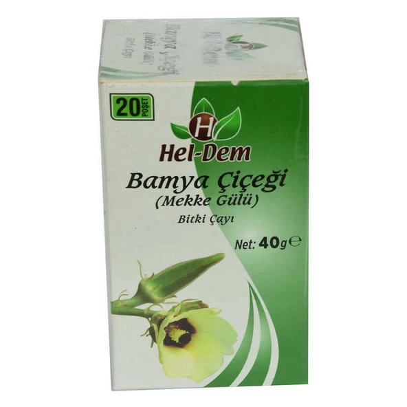 Bamya Çiçeği Mekke Gülü Çayı 2 Gr x 20 Süzen Poşet 40 Gr