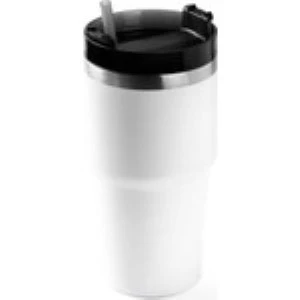 PABLO BEYAZ PASLANMAZ ÇELİK PİPETLİ TERMOS BARDAK 600ML - 2