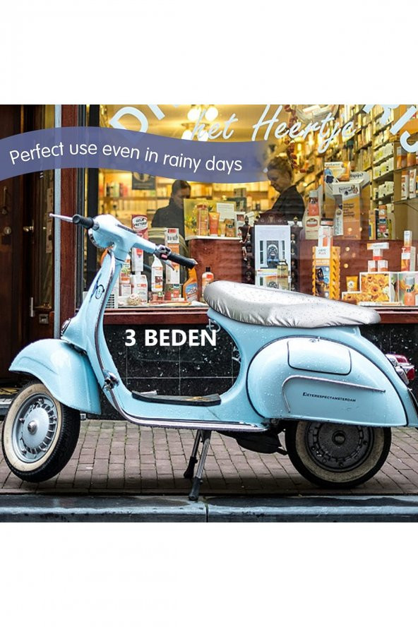Honda Activa 100 Motosiklet Gri Sele Kılıfı Örtüsü Brandası-123692 - 2