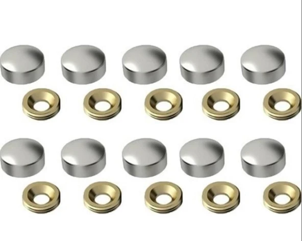 Krom Vida Tapası 20 mm 10 Adet ürün görseli