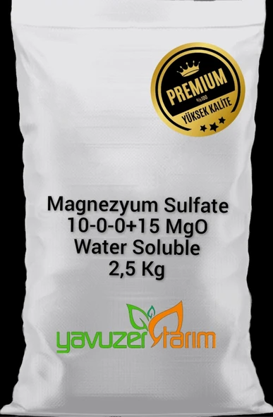 Magsul Magnezyum Sulfat Ec Fertilizer Toz Magnezyum, Azot ve Kükürtlü Gübre 2,5 Kg ürün görseli