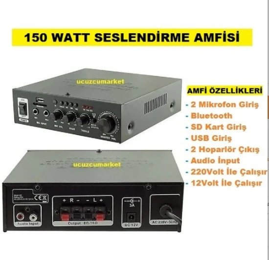 150 WATT SESLENDİRME AMFİSİ
