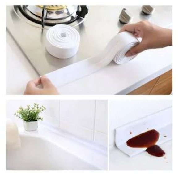 Su Sızdırmaz Geçirmez tamir Bant Lavabo Küvet Kenar Mutfak Banyo - 3