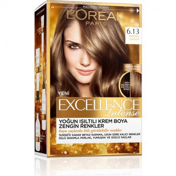 LOréal Paris Excellence Intense Saç Boyası 6.13 Mocha Kahve