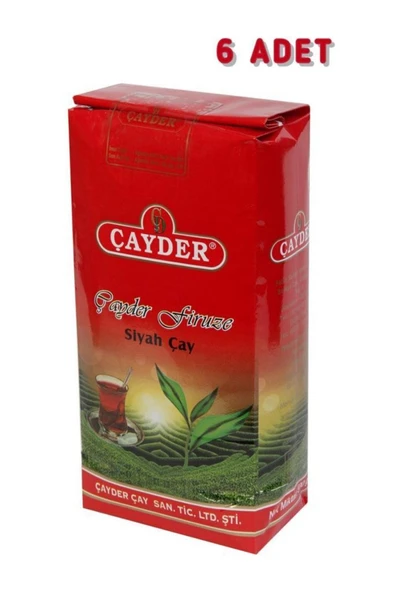 ÇAYDER Firuze Ilk Hasat Çayı Siyah Dökme Çay 1 Kg (6 Adet) ürün görseli