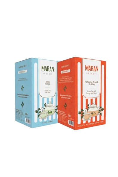MARAN Portakallı ve Naneli Yeşil Çay 2'li 300 Gr ürün görseli