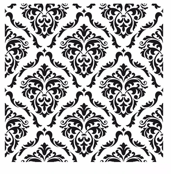 HOME DECOR MİNİ STENCIL HDM-69 25X25 ürün görseli 1