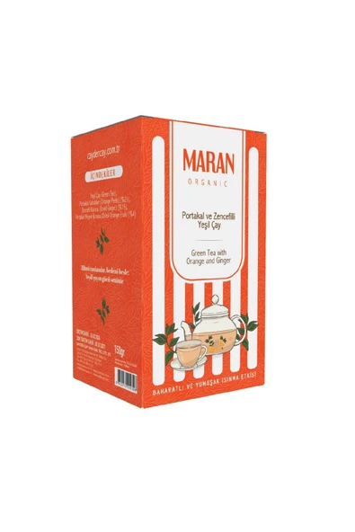 MARAN Portakallı ve Zencefilli Yeşil Çay 150Gr ürün görseli